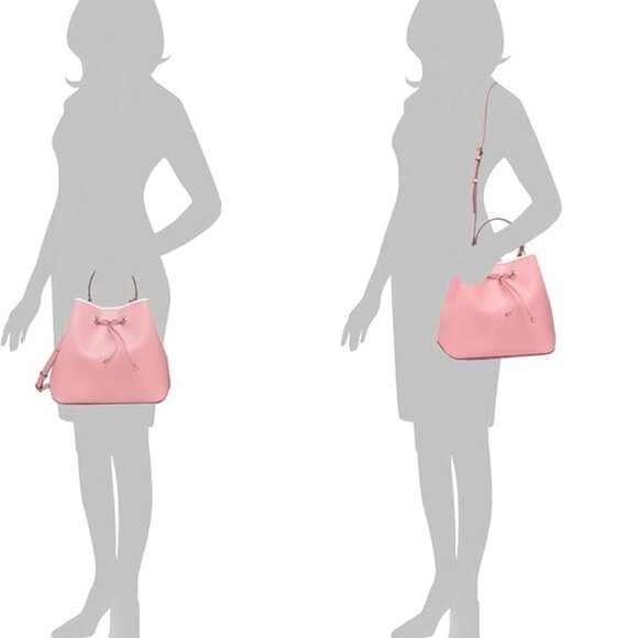 Kate Spade Eva Bucket Bag in Carnation Pink with Crossbody Strap WKRU6733 - Picture 12 of 12